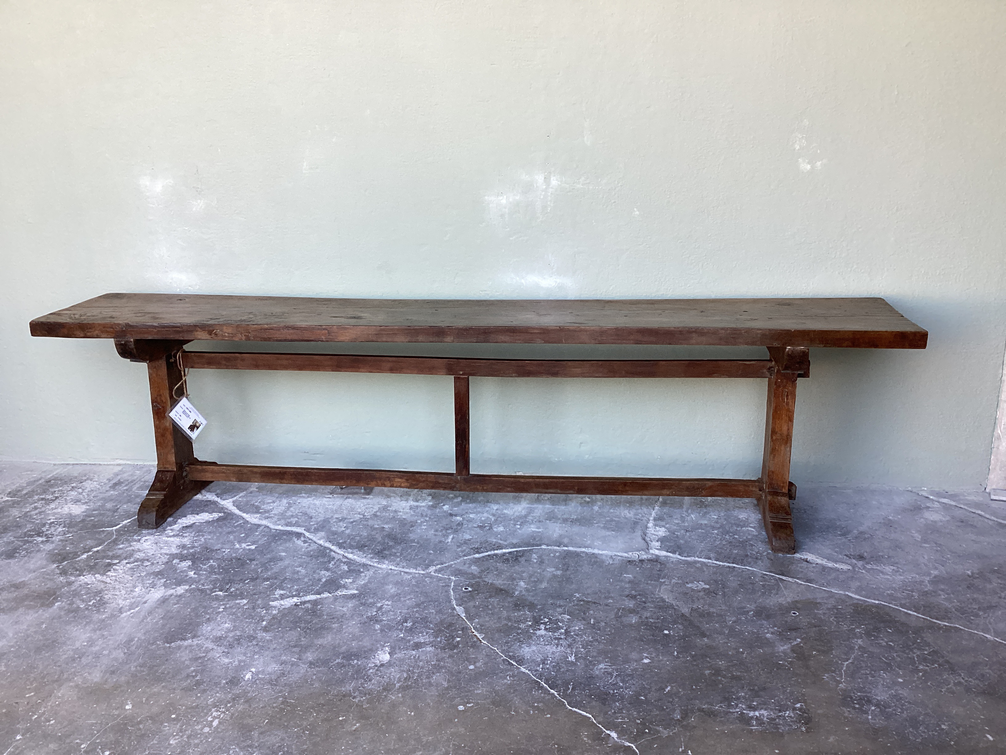 18th c. Walnut and Oak Monastery Table - image 2